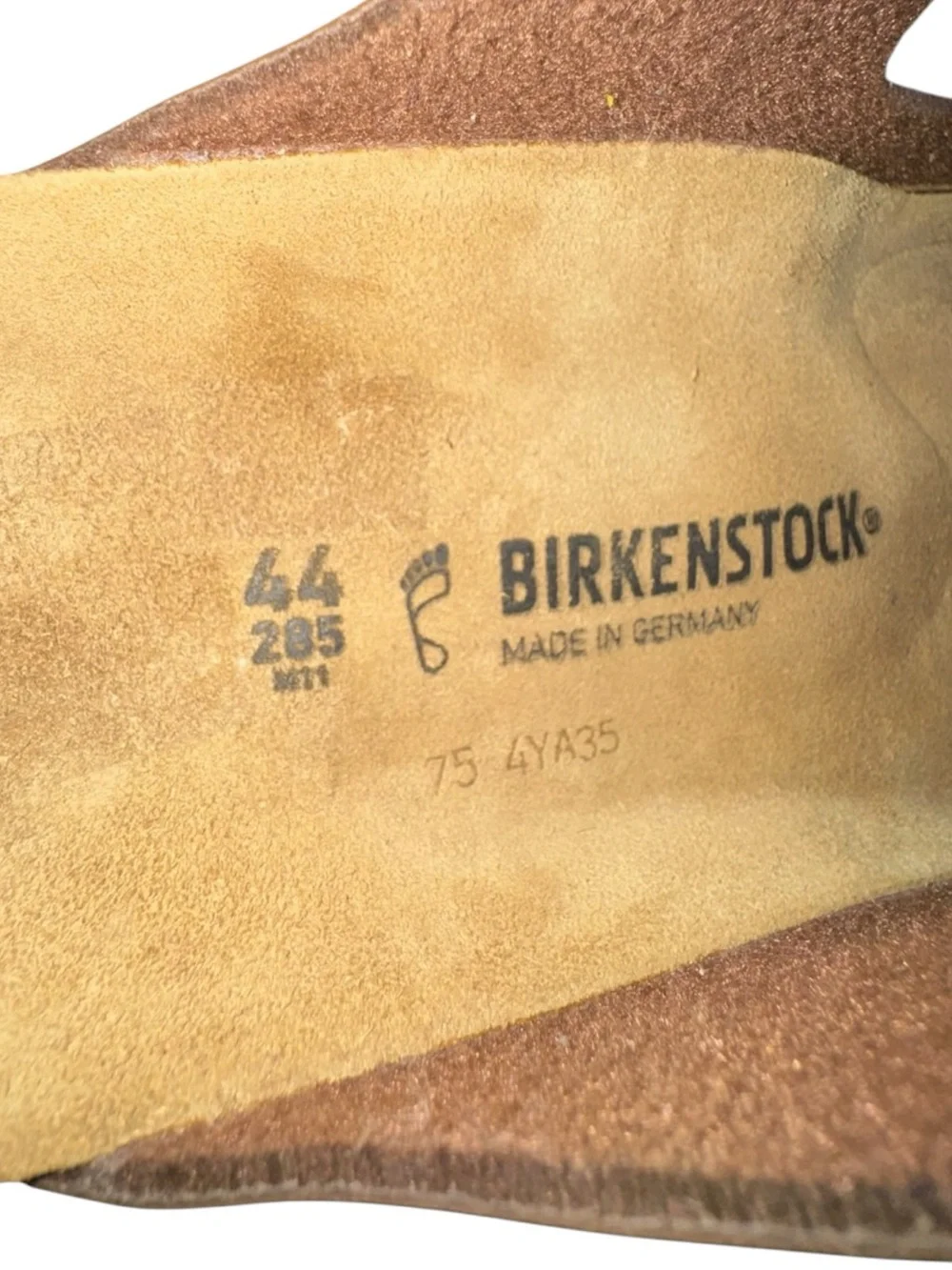 NWT Birkenstock Arizona Birko-Flor Brown Unisex Size 44 R US M 11-11.5 | US W 13